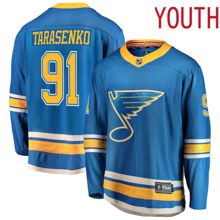 Youth St. Louis Blues #91 Vladimir Tarasenko Fanatics Branded Blue Breakaway Alternate Player NHL Jersey